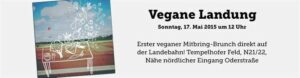 Vegane-Landung-breit